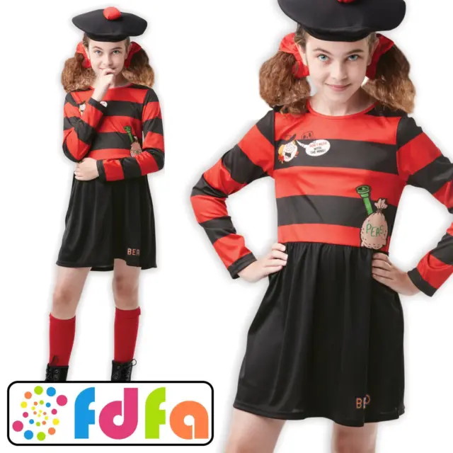 Rubies Official Beano Minnie the Minx Girls Childrens Fancy Dress Costume New