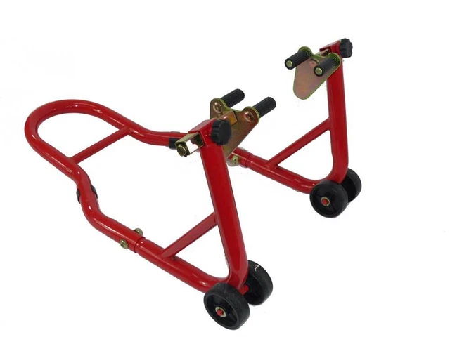 Support De Réparation Moto Type L - Capacité 400 Kg, Fer Galvanisé - Adaptateur Pour Fourche Ou Roue Arrière