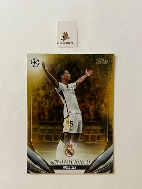 Carte Collector Jude Bellingham - Stadium Club Chrome UEFA /25 - Refractor Or - 2023-24