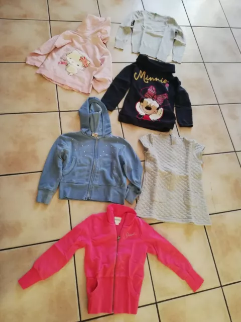 N. 5 lotto bambina benetton bimbus terranova brums original marines 6-7 anni 2