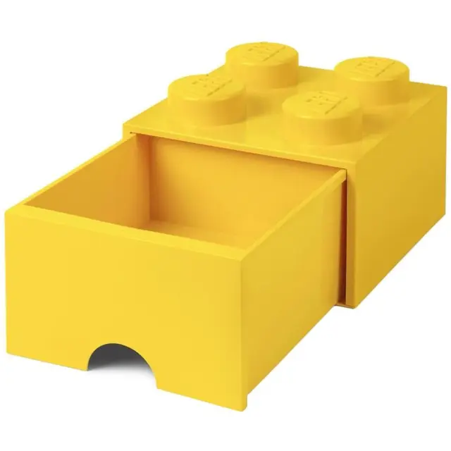 Lego ladrillo de almacenamiento 1 cajón amarillo brillante