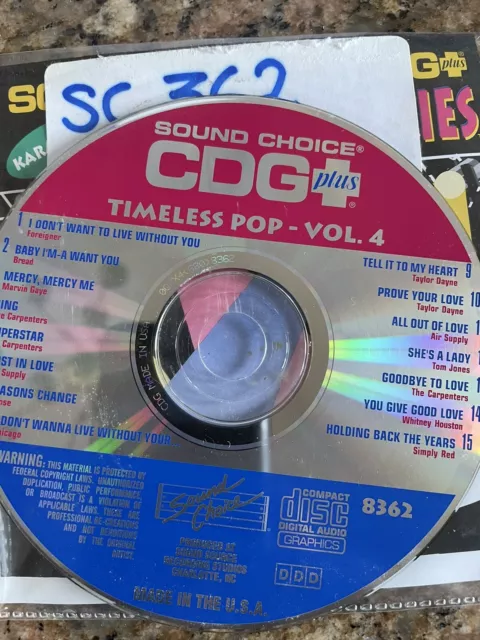 Soundwahl Karaoke Cd + G Karaoke Discs 10 Insgesamt