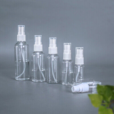 30/50/100 ml botella de spray transparente vacío de viaje perfume plástico transparente Ato PeTA