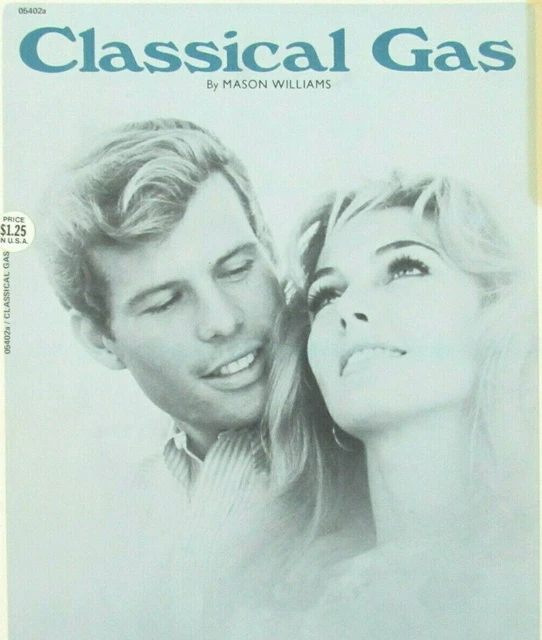CLASSICAL GAS SHEET Music Piano Solo Mason Williams Instrumental Hit