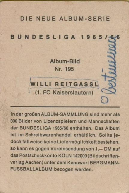 Sammlung 10 Sammelbilder Bergmann Bundesliga alle mit Autogramm 3