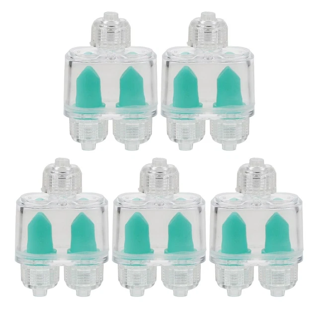 Lot De 10 Clapets Anti-retour Jetables 4 Mm Bleus - Pour Pompes à Air Et Systèmes Pneumatiques - En Polypropylène