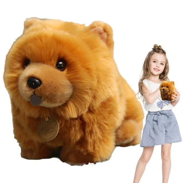 Curated visual reference: Gallery Detail: 25Cm Brown Chow Chow Stuffed Animal Plush Toy Plush Dog