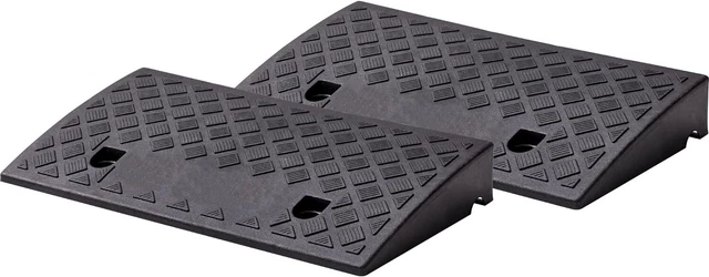 Cartrend 10646 - Rampa Carrabile per Marciapiede, Nero, 50 X 27 X 7 Cm, Set Di 2