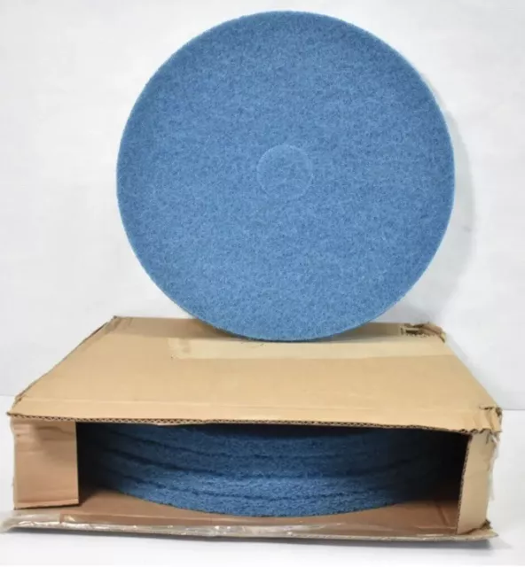 13" inch Case of 5 - Blue Cleaner Scrubbing Pads Floor Scrubber New