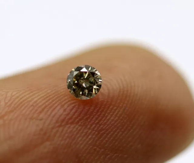 0.092 Ct 100% Natural Loose Diamond Round Brilliant Cut SI2 Grade Certified