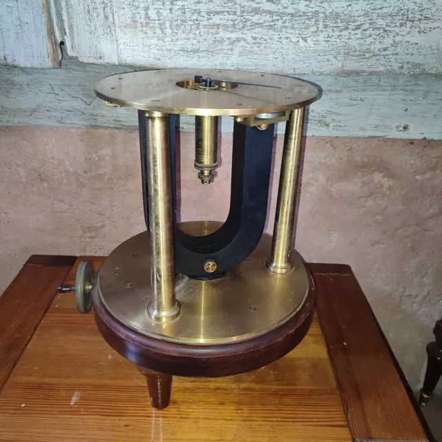 Antique Blondel Hysteresimeter Brass Bronze Device Rare 19th Machine
