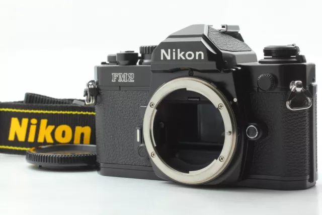 Late [Near MINT+++] Nikon New FM2 FM2N Black 35mm Film Camera Strap From JAPAN
