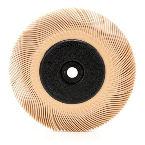 Cubitron  Radial Bristle Brush, 67/161 6 Micron with Adapter, Peach