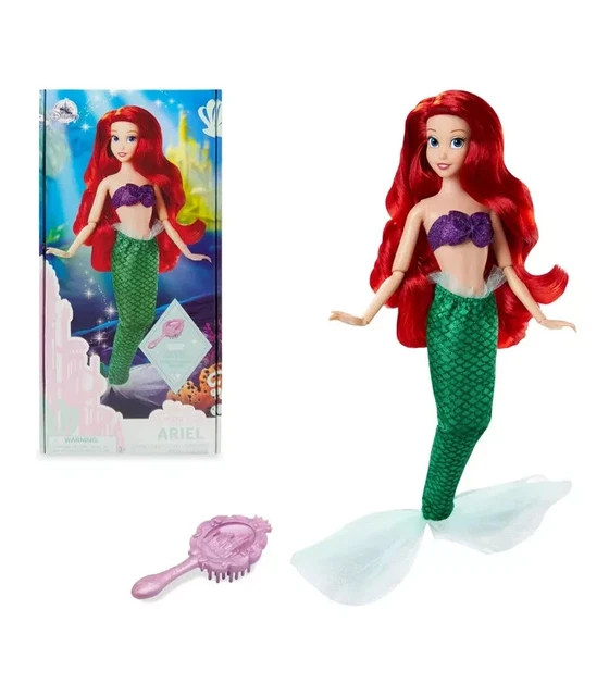 Disney Princess Little Mermaid Doll Ariel Brush Classic Toys Free Delivery AU
