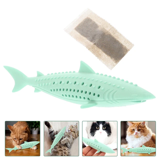 Cat Teething Toys Catnip Fish Teething Toy Kitten Toys Pet Cat