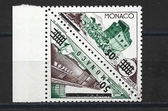 MONACO - Bloc de 2 timbres-taxe surimprimés 50f de 1953
