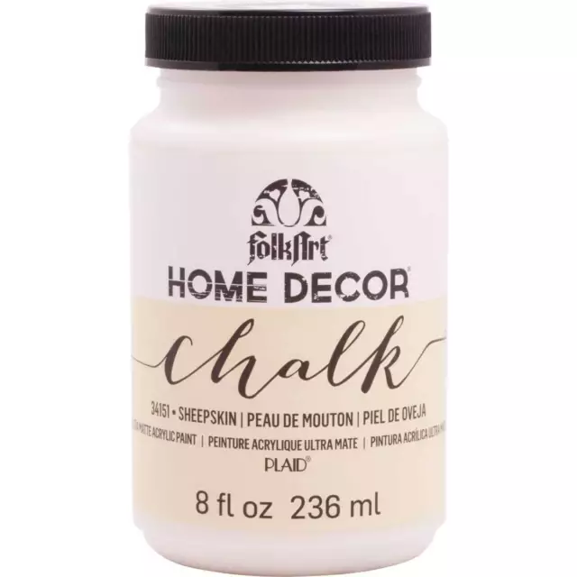 Plaid FolkArt 236ml Premium Home Decor Chalk Sheepskin Acrylic Paint Ultra Matte