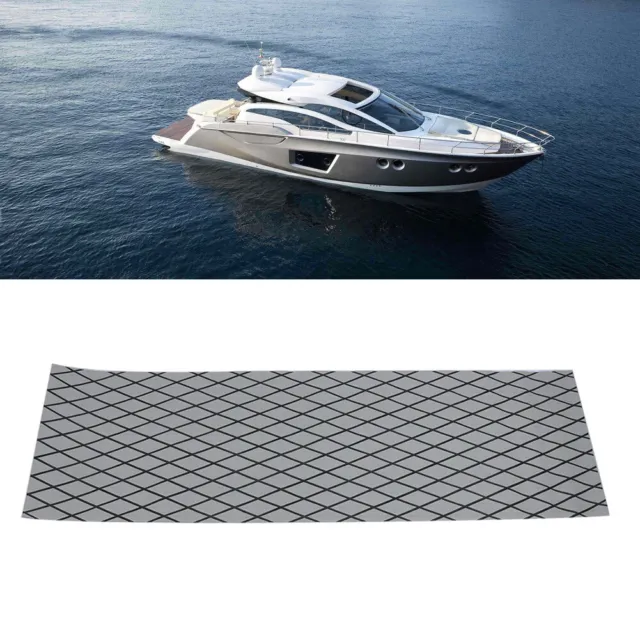EVA Anti Slip Pad Rhombus Pattern With Adhesive Tape For Deck Surfboard(gray&bla