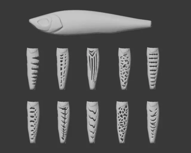 WLURE HARD PLASTIC 3D Stencil for Fishing Lure Jerkbait Blank Body UPM718  $64.99 - PicClick AU
