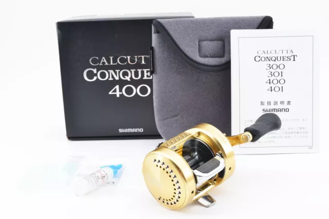 🌟Top Mint🌟 Shimano 18 Calcutta Conquest 400 Right Bait Reel W/BOX JAPAN #215