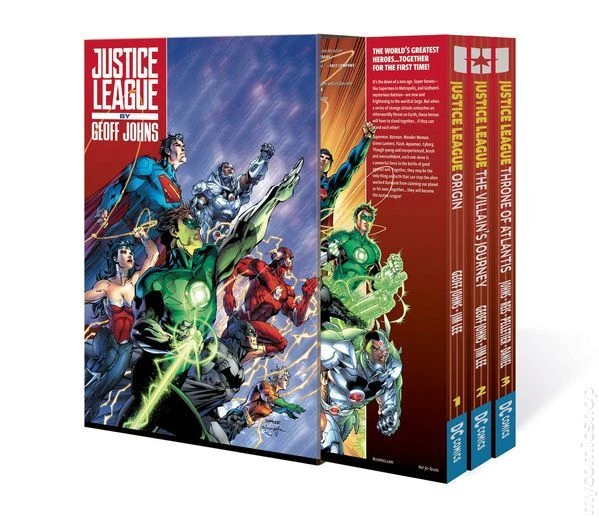 Justice League TPB Box Set By Geoff Johns SET#1 NM 2017 Stock Image