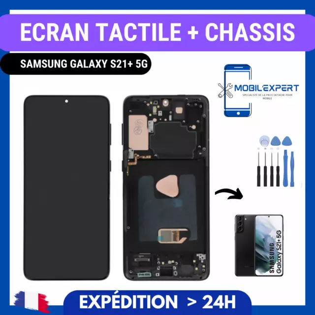 Ecran Oled + Vitre Tactile Sur Chassis Samsung Galaxy S21+ Plus 5G (G996B)