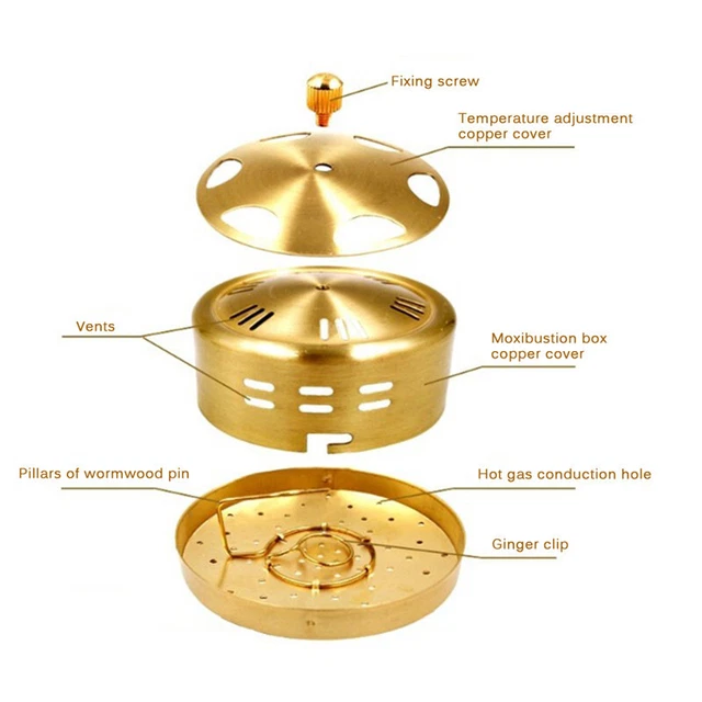 Pure Copper Acupuncture Moxa Box Moxibustion   Moxa Stick Burner B CRAUJCAUBDZ0