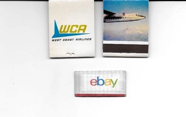 West Coast Airlines Matchbook Fairchild F-27-Unused/Unstricken 1962