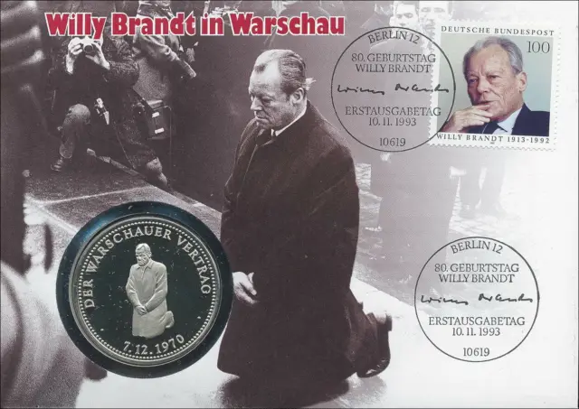 B-0675 • Numisbrief Willy Brandt in Warschau