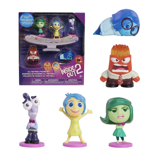 DISNEY INSIDE OUT 2Pixar Feels Figure Set Playset Toys Joy Sadness Fear ...