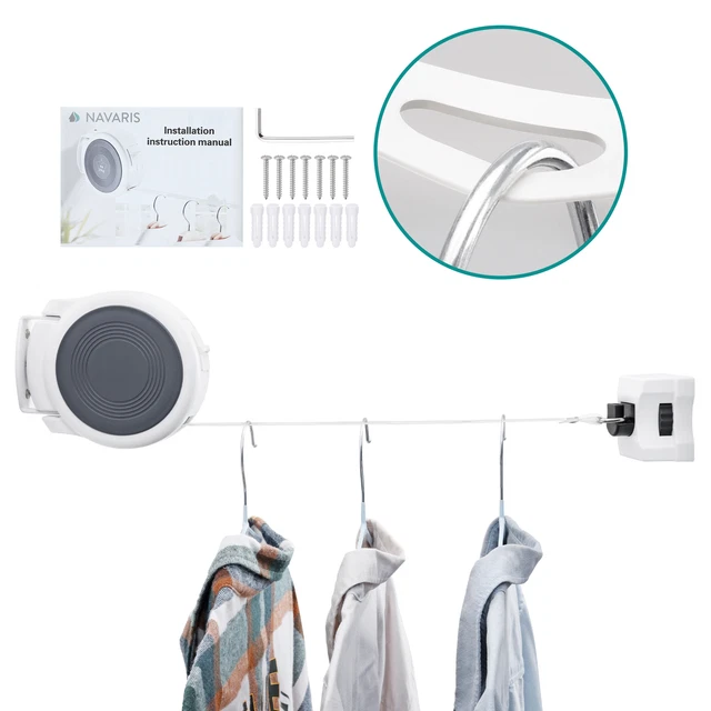 3 Fili Per Stendibiancheria 3M Esterno - Cavi Regolabili Per Bucato Da Campeggio O Casa - Foto 11