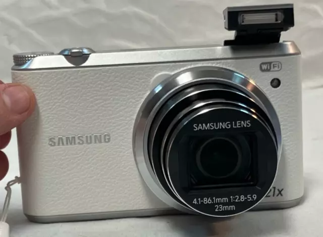 Samsung WB350F 16.3MP WHITE Digital Camera, 21X Optical Zoom, Video