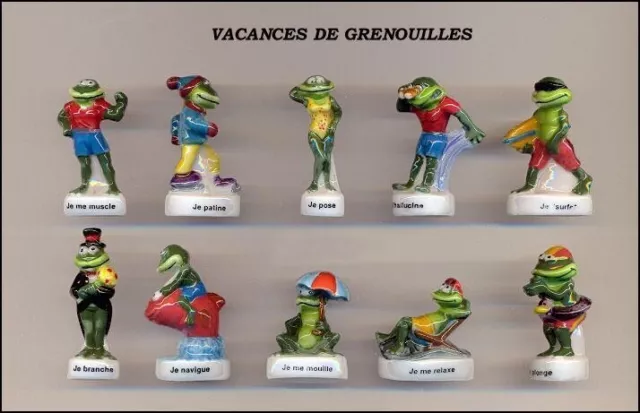 Serie Complete De Feves  Vacances De Grenouilles