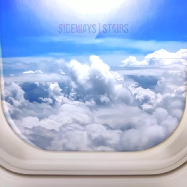 AIRPLANE WINDOW SEAT WALL STICKER 13" blue sky cloud set piece skit prop staging 3