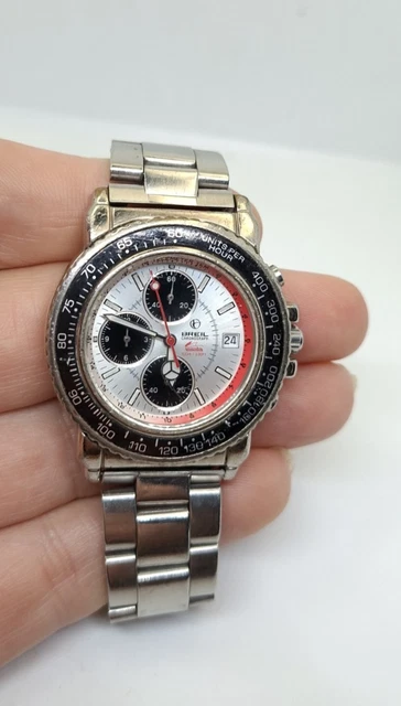 Montre Breil Quartz Vintage Pour Homme - Avec Bussola Et Sangle Nylon - NOS (Neuve Avec étiquettes)