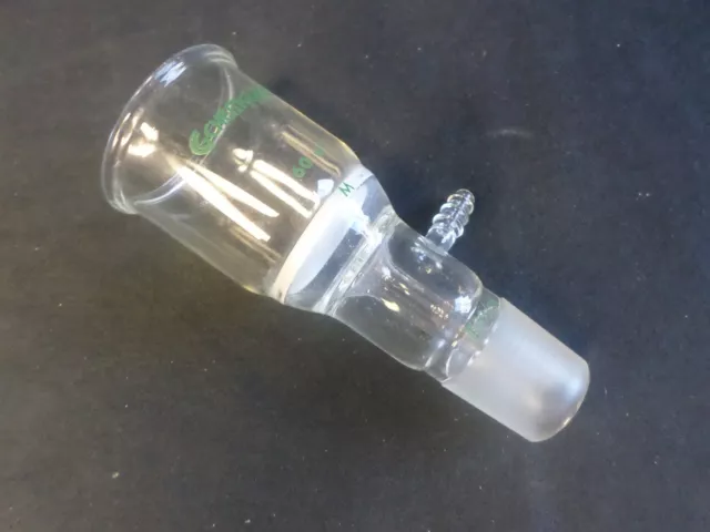 Chemglass 29/26 Glass Medium Fritted 60mL Vacuum Buchner Filter Funnel, Damaged