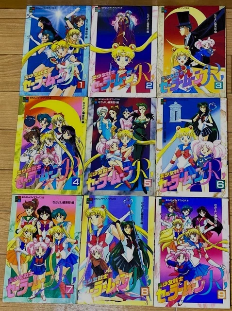 SAILOR MOON R Animation Comic Vol.1-9 Complete set Full color Manga ...