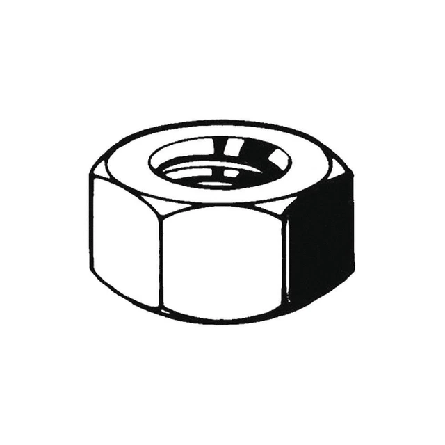 GRAINGER APPROVED M01100.640.0001 Std,Stl,Blk,M64-6.00,95x51mm,CL8,1PK