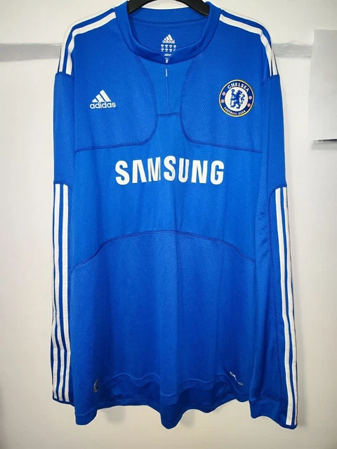 Adidas Chelsea 2009/10 Home Langarm-Fußballtrikot Herrengröße XXL 2XL
