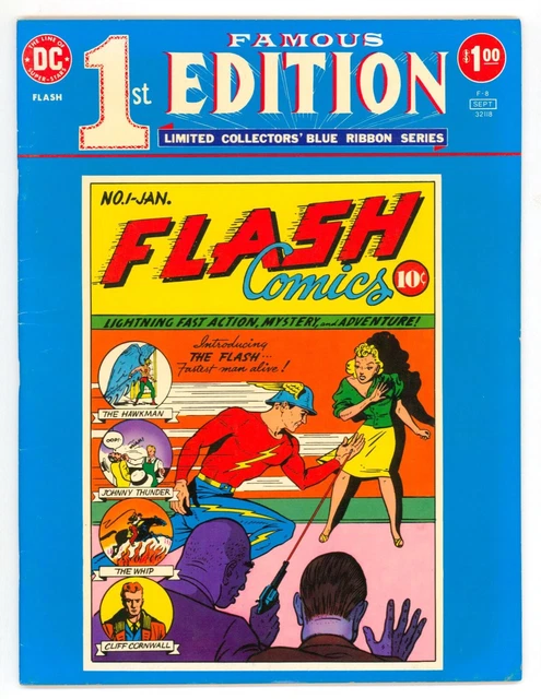 FAMOUS FIRST EDITION #F-8 VG/F, Flash Comics #1 DC Treasury 1975