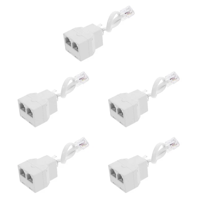 5 PACK TELEPHONE Line Adapter Landline Telephones Converter £13.49 ...