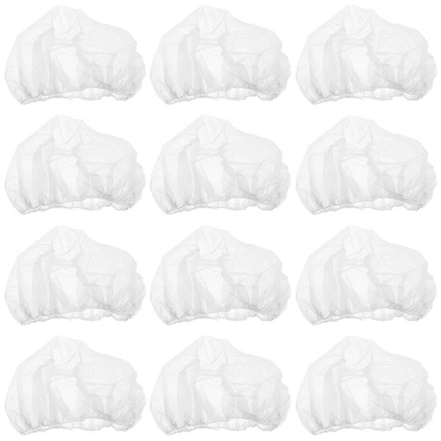 50 un. gorras bouffant redes para el cabello gorra para cocinar hongos envolturas para la cabeza hombres transpirables