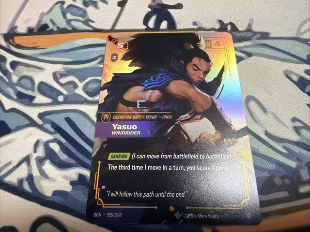 RIFTBOUND LEAGUE of Legends Origins Yasuo Windrider 205/298 £6.46 ...