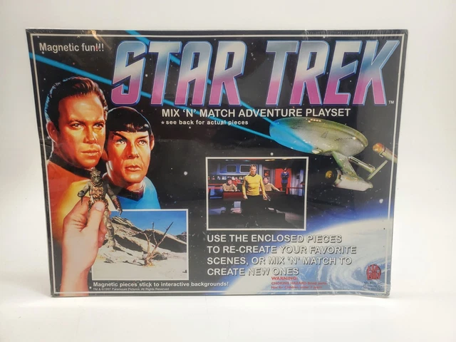 Vintage 1997 Star Trek  Mix 'N' Match Magnetic Adventure Playset