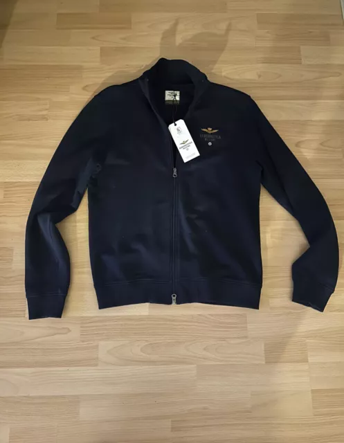 Aeronautica Militare / Sweatjacke / Gr.L /  marine  / 100% Cotton