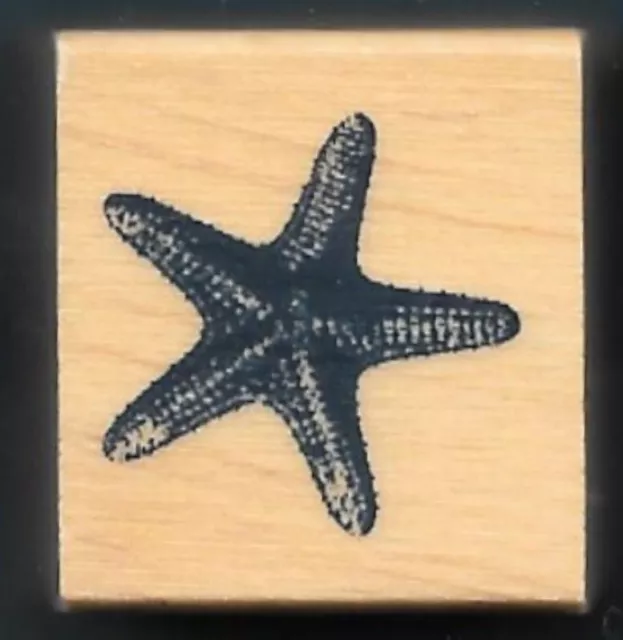 STARFISH SEA STARS MARINE WATERS FISH OCEAN LIFE NEW wood mount RUBBER STAMP