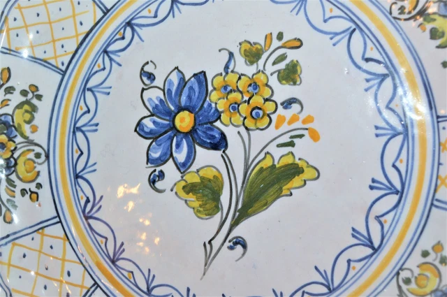 -Assiette Ceramique Mave Talavera Decor  Fleuri Deco Collection Vitrine 2