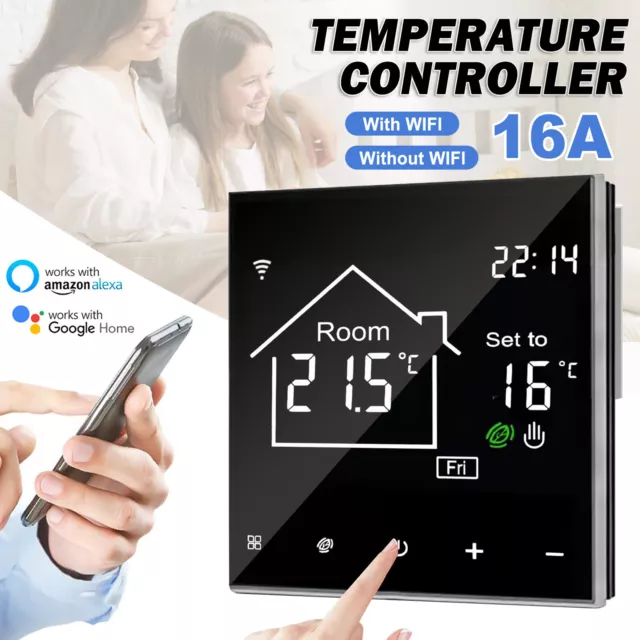 Wi-Fi Smart Programmable Thermostat Digital Temperature Controller APP Control