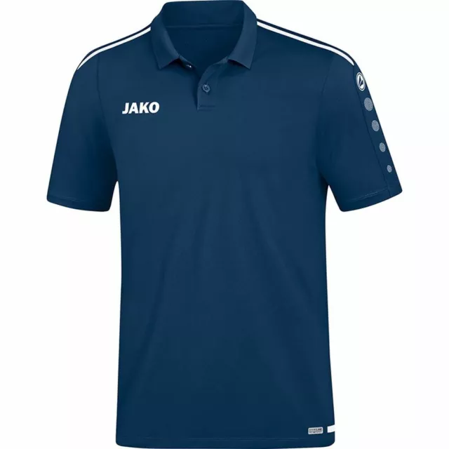 Jako Fußball Polo Striker 2.0 Herren Poloshirt Polohemd marine weiß