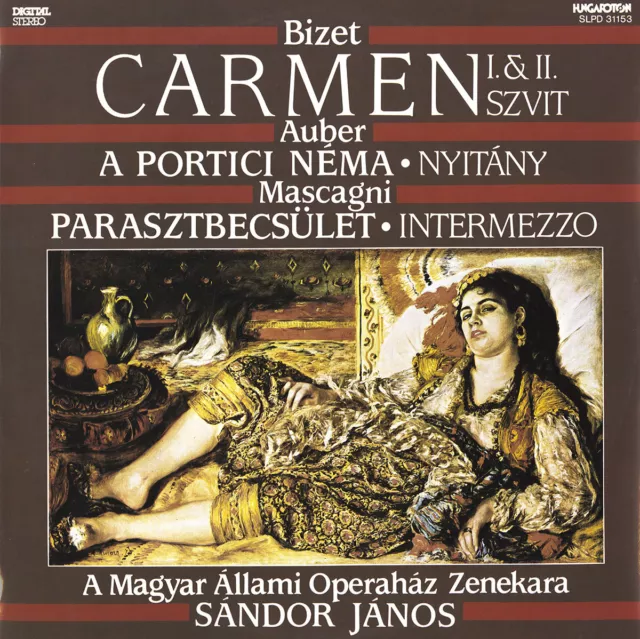 BIZET Carmen Suites 1 & 2 AUBER Overture MASCAGNI Intermezzo JANOS Hungaroton LP